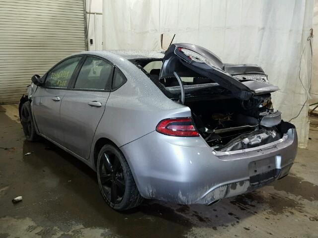 1C3CDFBB2FD125364 - 2015 DODGE DART SXT GRAY photo 3