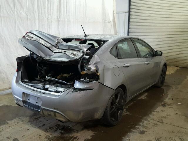 1C3CDFBB2FD125364 - 2015 DODGE DART SXT GRAY photo 4