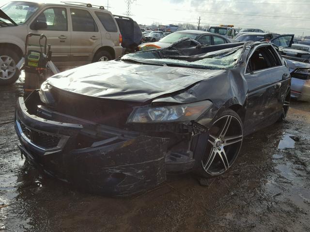 1HGCS12398A026057 - 2008 HONDA ACCORD LX- BLACK photo 2