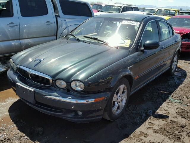 SAJEA51CX2WC40945 - 2002 JAGUAR X-TYPE 3.0 GREEN photo 2