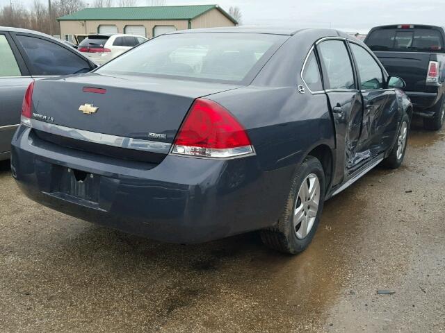 2G1WB57K891287073 - 2009 CHEVROLET IMPALA LS CHARCOAL photo 4