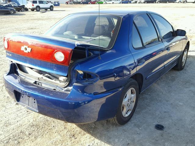 1G1JC52F447356760 - 2004 CHEVROLET CAVALIER BLUE photo 4