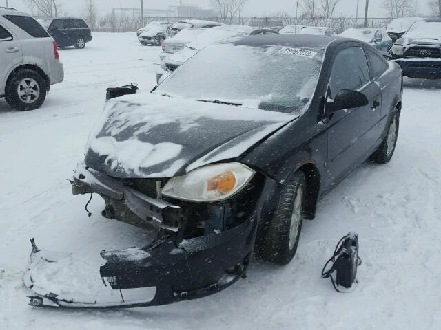 1G1AL15F977239183 - 2007 CHEVROLET COBALT LT BLACK photo 2