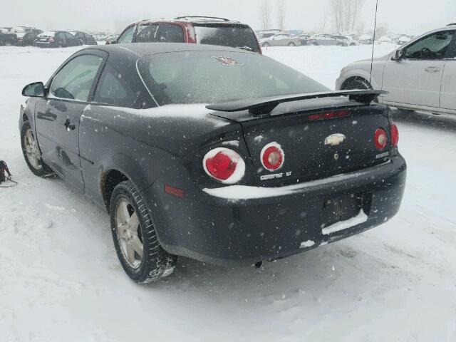 1G1AL15F977239183 - 2007 CHEVROLET COBALT LT BLACK photo 3