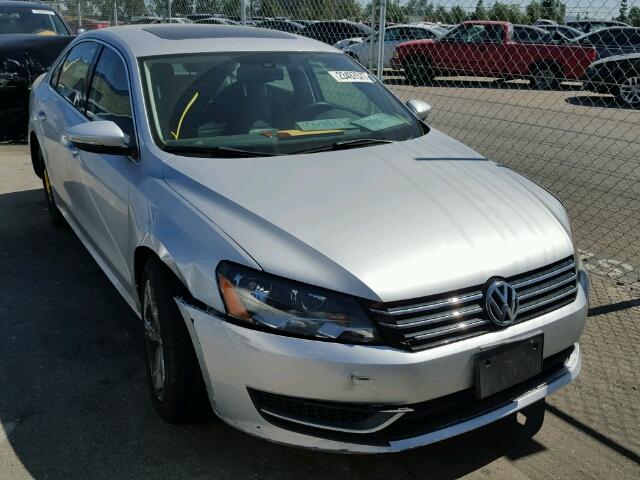 1VWBP7A36CC059706 - 2012 VOLKSWAGEN PASSAT SE SILVER photo 1