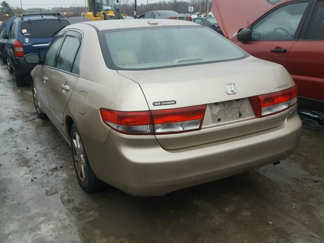 1HGCM66504A070638 - 2004 HONDA ACCORD EX TAN photo 3