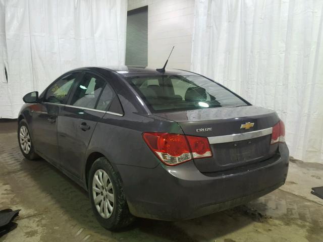 1G1PC5SHXB7161030 - 2011 CHEVROLET CRUZE LS BROWN photo 3