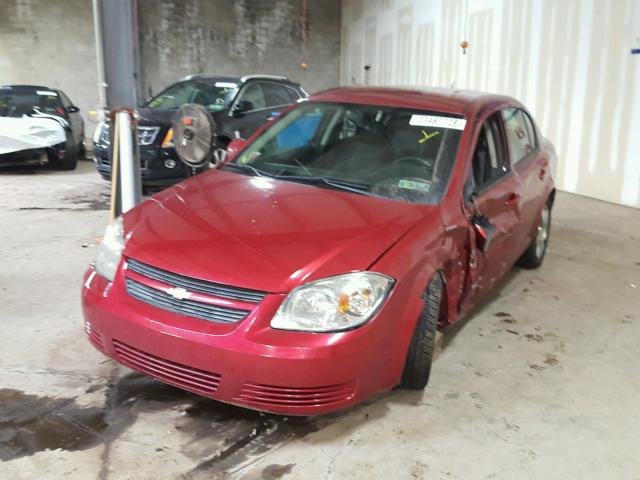 1G1AD5F51A7115894 - 2010 CHEVROLET COBALT 1LT RED photo 2