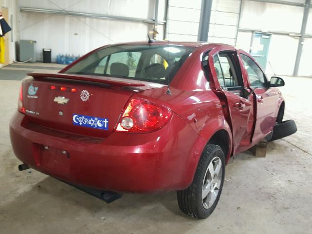 1G1AD5F51A7115894 - 2010 CHEVROLET COBALT 1LT RED photo 4