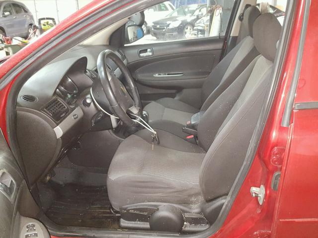 1G1AD5F51A7115894 - 2010 CHEVROLET COBALT 1LT RED photo 5