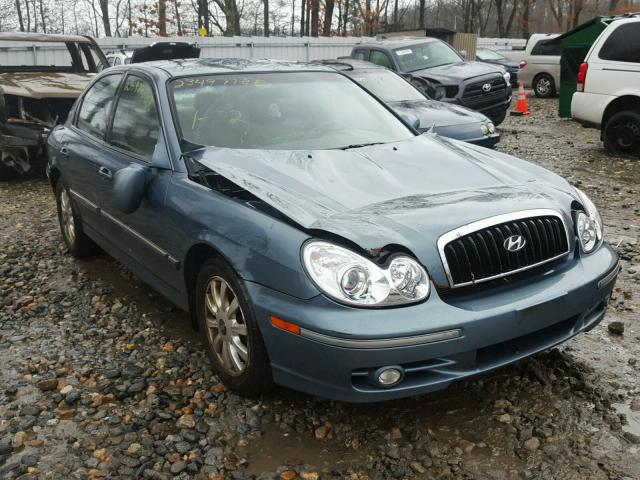 KMHWF35H55A096231 - 2005 HYUNDAI SONATA GLS BLUE photo 1