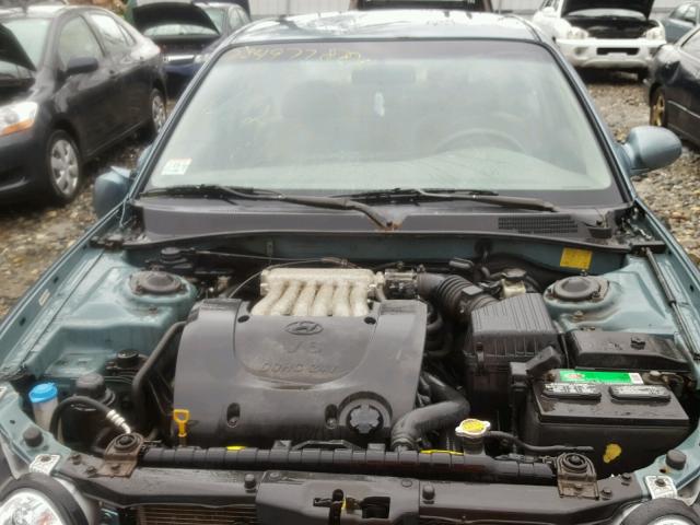 KMHWF35H55A096231 - 2005 HYUNDAI SONATA GLS BLUE photo 7