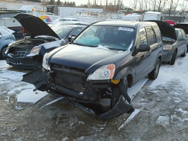 JHLRD78892C039303 - 2002 HONDA CR-V EX BLACK photo 2