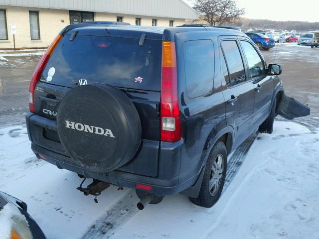 JHLRD78892C039303 - 2002 HONDA CR-V EX BLACK photo 4