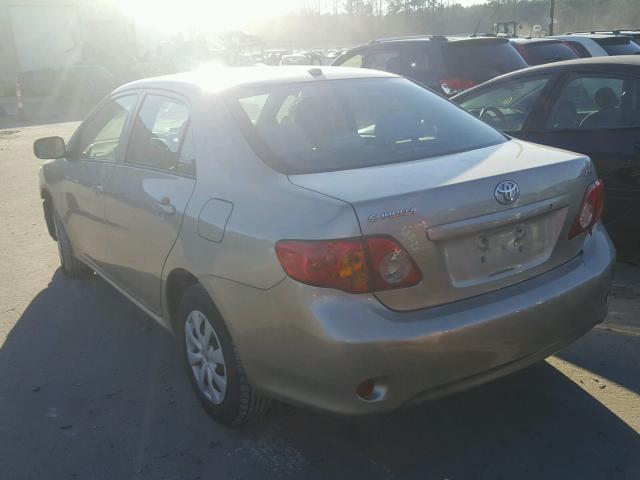 1NXBU40EX9Z141062 - 2009 TOYOTA COROLLA BA GOLD photo 3