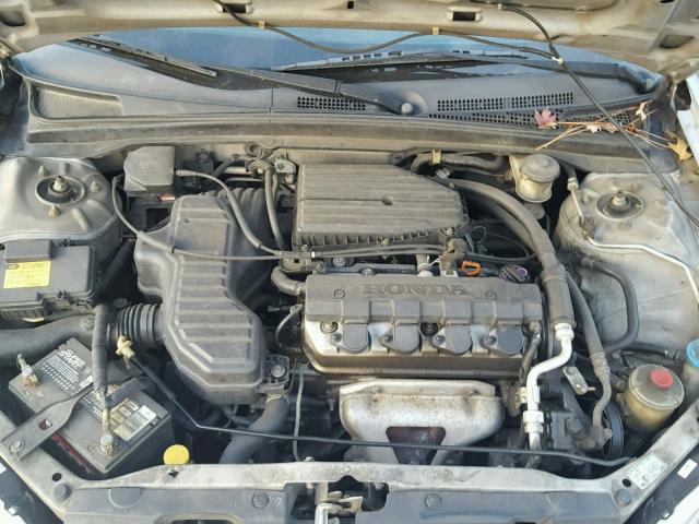 2HGES16511H549715 - 2001 HONDA CIVIC LX SILVER photo 7