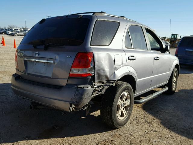 KNDJD733555434447 - 2005 KIA SORENTO EX GRAY photo 4