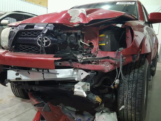 5TFLU4EN8BX006166 - 2011 TOYOTA TACOMA DOU RED photo 9