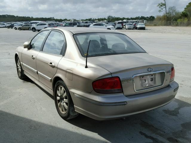 KMHWF35H35A207939 - 2005 HYUNDAI SONATA GLS BEIGE photo 3