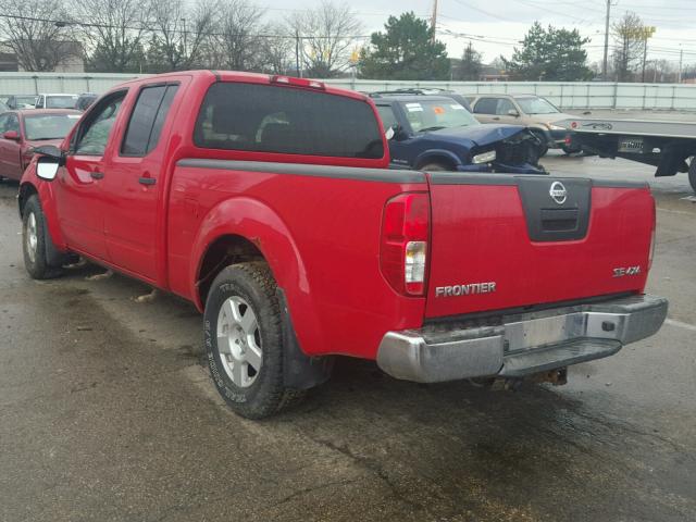 1N6AD09W97C406798 - 2007 NISSAN FRONTIER C RED photo 3