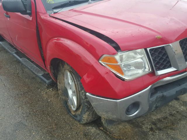 1N6AD09W97C406798 - 2007 NISSAN FRONTIER C RED photo 9