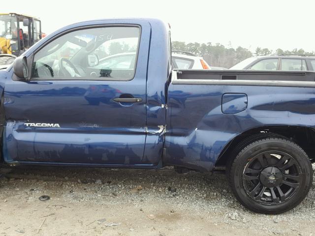 5TENX22N48Z560718 - 2008 TOYOTA TACOMA BLUE photo 10