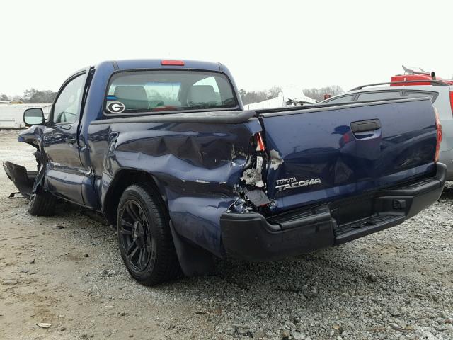 5TENX22N48Z560718 - 2008 TOYOTA TACOMA BLUE photo 3