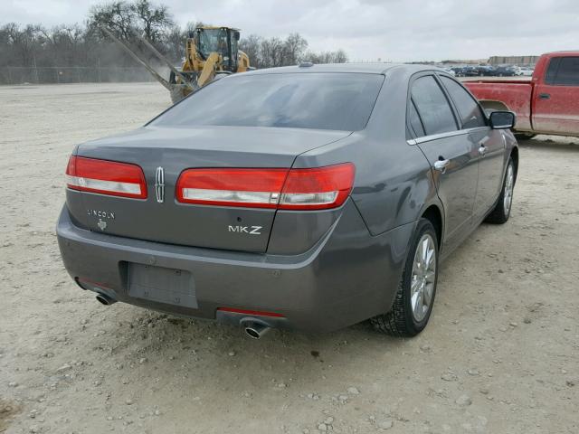 3LNHL2GC2CR817427 - 2012 LINCOLN MKZ GRAY photo 4