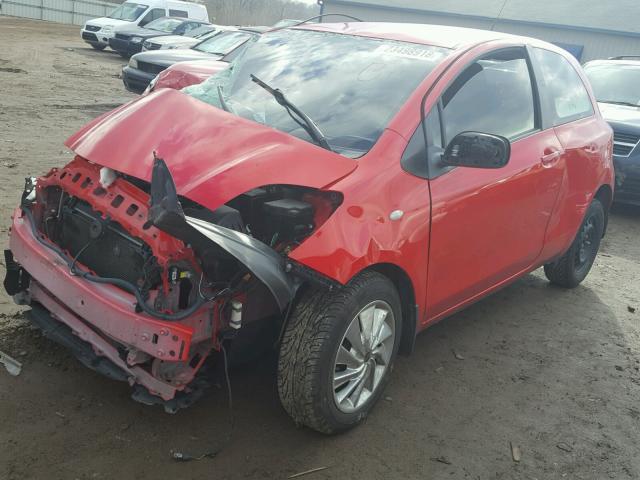 JTDJT923575097166 - 2007 TOYOTA YARIS RED photo 2