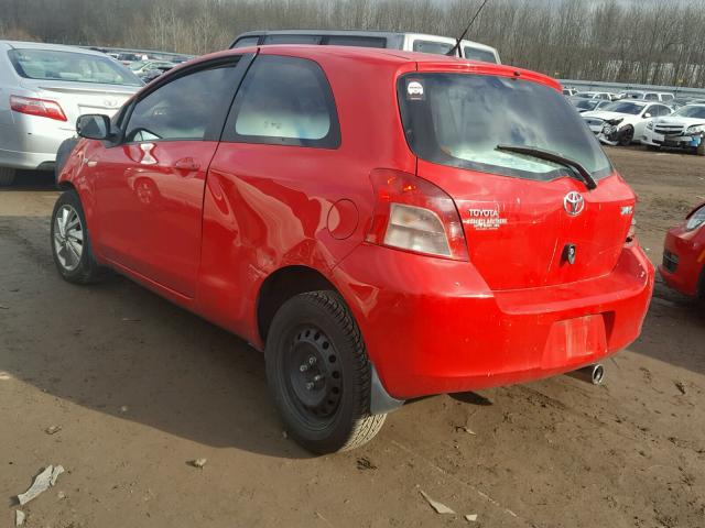 JTDJT923575097166 - 2007 TOYOTA YARIS RED photo 3