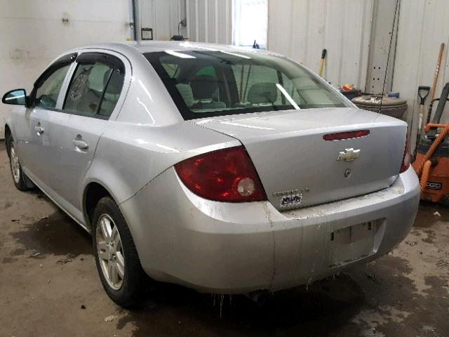 1G1AK55F767824935 - 2006 CHEVROLET COBALT LS SILVER photo 3