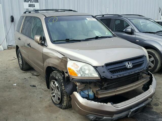 2HKYF18733H575810 - 2003 HONDA PILOT EXL TAN photo 1