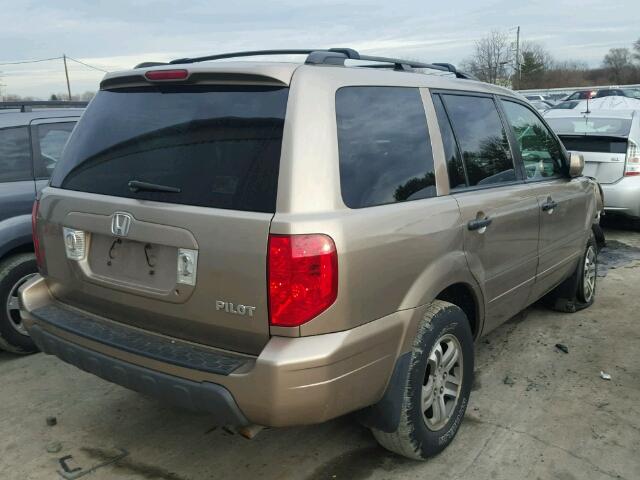 2HKYF18733H575810 - 2003 HONDA PILOT EXL TAN photo 4