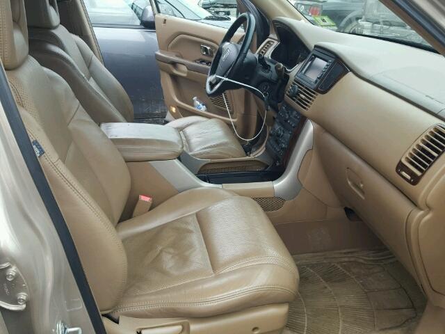 2HKYF18733H575810 - 2003 HONDA PILOT EXL TAN photo 5