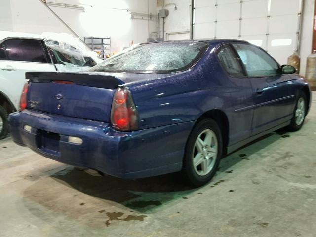 2G1WW12E249406552 - 2004 CHEVROLET MONTE CARL 蓝色 照片 4