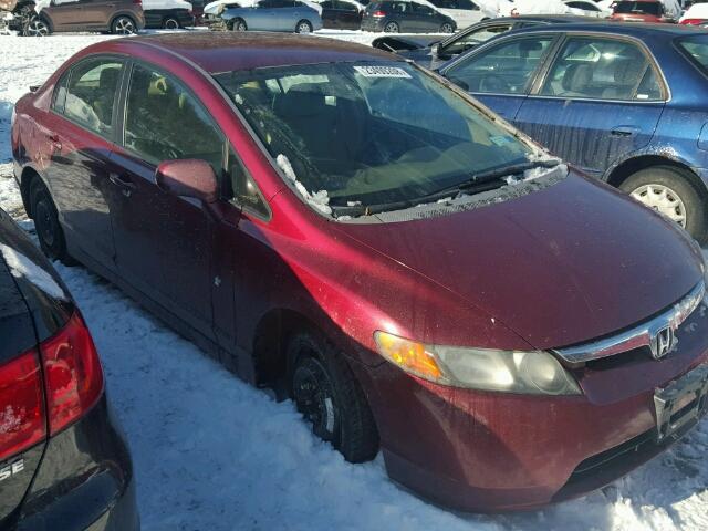 1HGFA16517L087501 - 2007 HONDA CIVIC LX MAROON photo 1