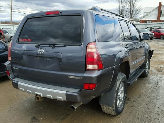 JTEBU14R630014481 - 2003 TOYOTA 4RUNNER SR GRAY photo 4