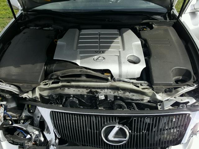 JTHBL96S485000416 - 2008 LEXUS GS 460 SILVER photo 7