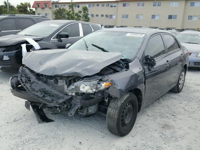 2T1BU4EE7BC740713 - 2011 TOYOTA COROLLA BA GRAY photo 2