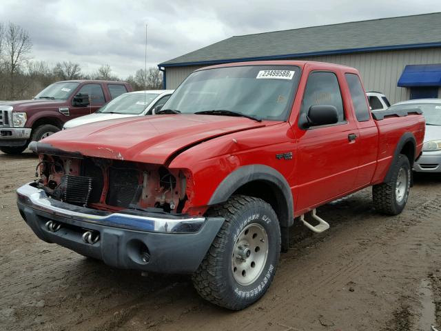 1FTZR45E32TA33018 - 2002 FORD RANGER SUP RED photo 2