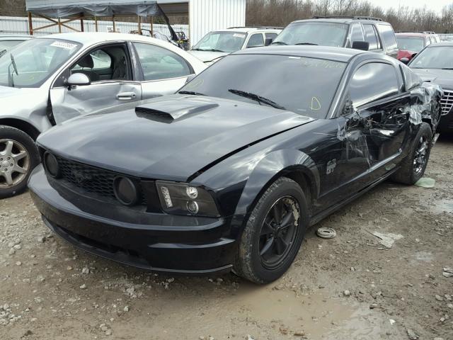 1ZVHT82H175217207 - 2007 FORD MUSTANG GT BLACK photo 2