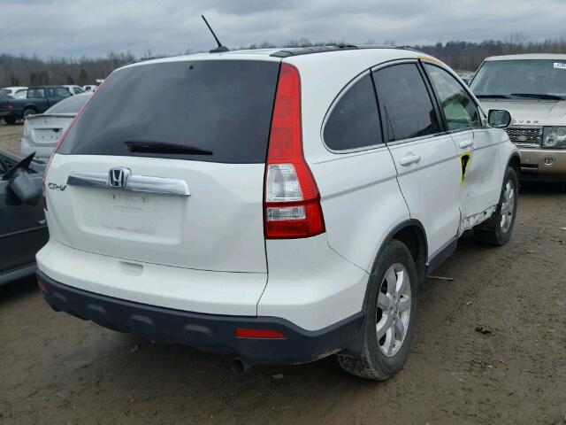 JHLRE48787C077891 - 2007 HONDA CR-V EXL WHITE photo 4