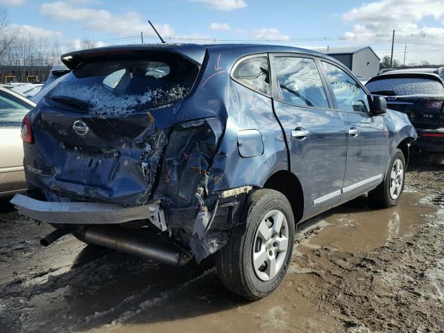 JN8AS5MT1DW035511 - 2013 NISSAN ROGUE S BLUE photo 4