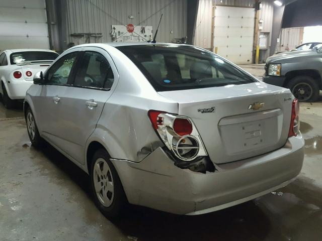 1G1JA5SG7D4109782 - 2013 CHEVROLET SONIC LS SILVER photo 3