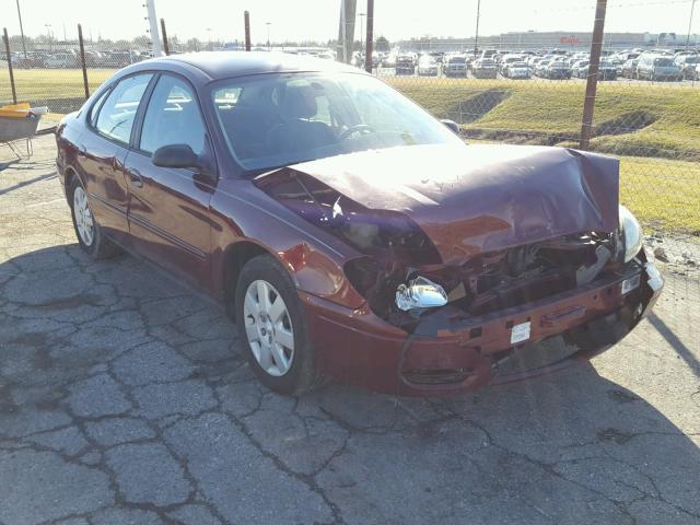 1FAFP53U35A253824 - 2005 FORD TAURUS SE RED photo 1