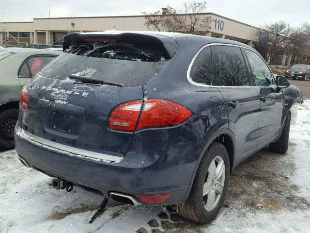 WP1AF2A23ELA30760 - 2014 PORSCHE CAYENNE BLUE photo 4