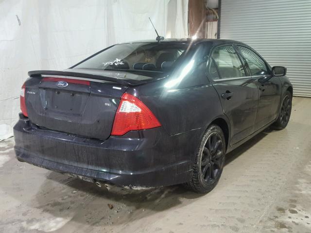 3FAHP0HA7AR283029 - 2010 FORD FUSION SE BLACK photo 4