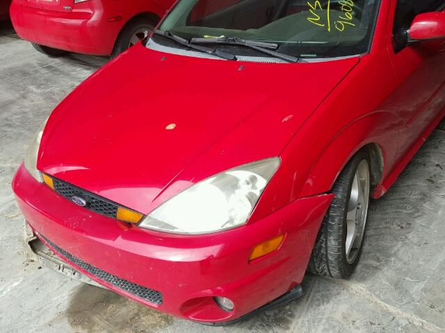 3FAHP39533R149608 - 2003 FORD FOCUS SVT RED photo 10