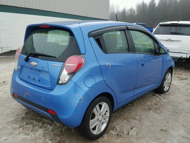 KL8CD6S93DC507746 - 2013 CHEVROLET SPARK 1LT BLUE photo 4