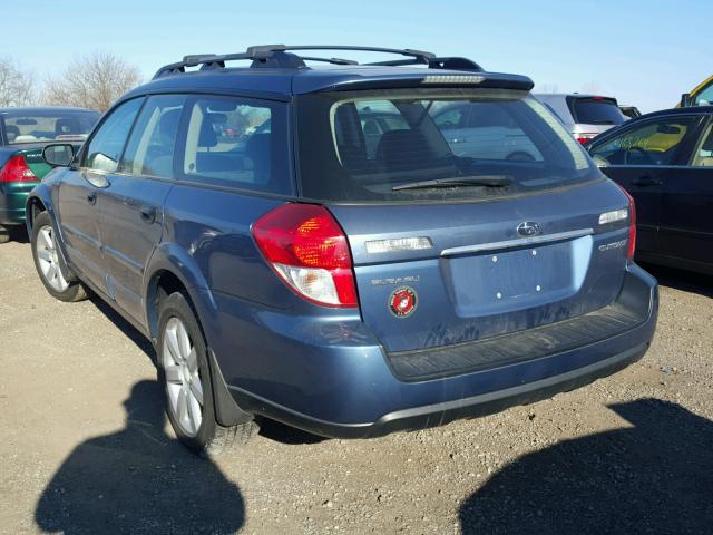 4S4BP61C187314674 - 2008 SUBARU OUTBACK 2. BLUE photo 3